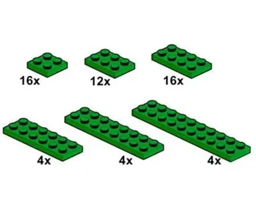 Dark Green Plates Image