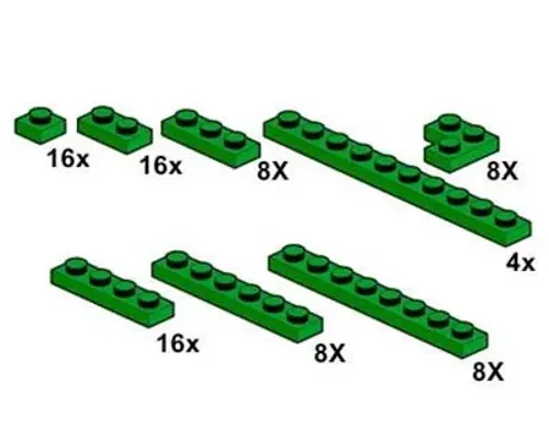 Dark Green Plates Image