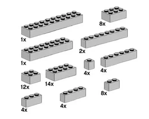 Assorted Light Grey Bricks Image