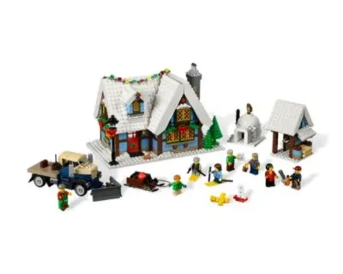 Winter Village Cottage Image