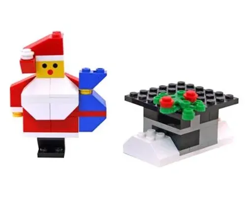 Santa and Chimney Image