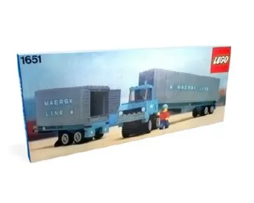 Maersk Line Container Lorry Image