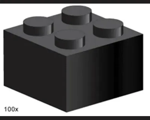 2x2 Black Bricks Image