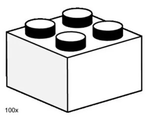 2x2 White Bricks Image