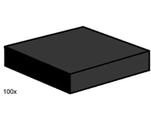 2x2 Black Smooth Tiles Image