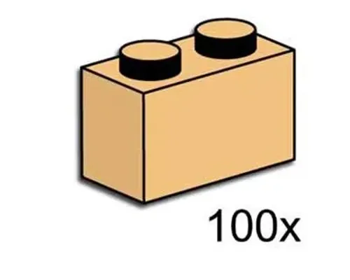 1x2 Tan Bricks Image