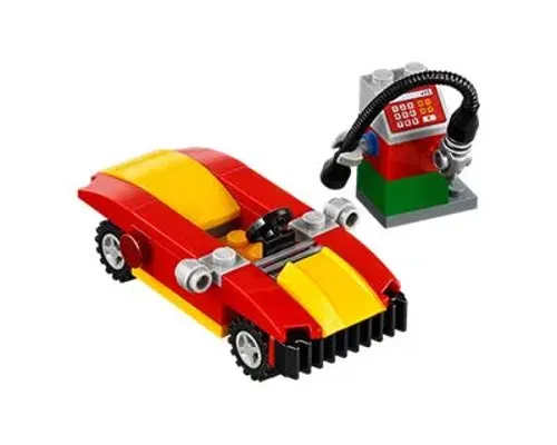 Car and petrol pump Image