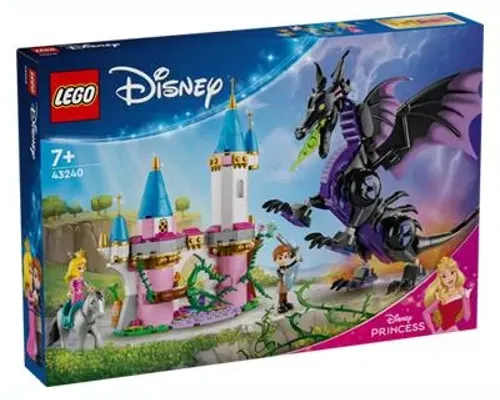 Maleficent's Dragon Form and Aurora's Castle Image