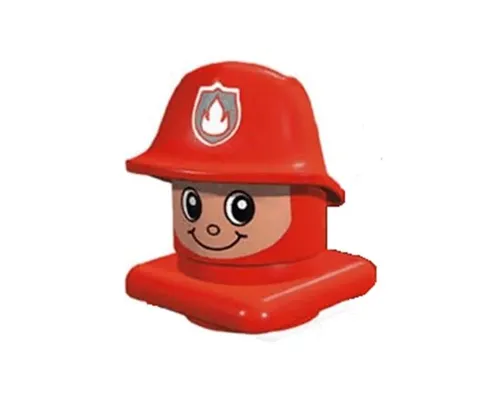 Primo Figure Head Fireman with Helmet Image