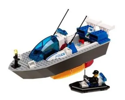 Turbo-Charged Police Boat Image