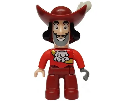 Duplo Figure Lego Ville, Never Land Pirates, Captain Hook (6033085 / 6078507) Image