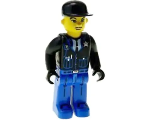 Police - Blue Legs, Black Jacket, Black Cap Image