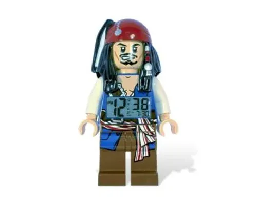 Pirates of the Caribbean Jack Sparrow Minifigure Clock Image