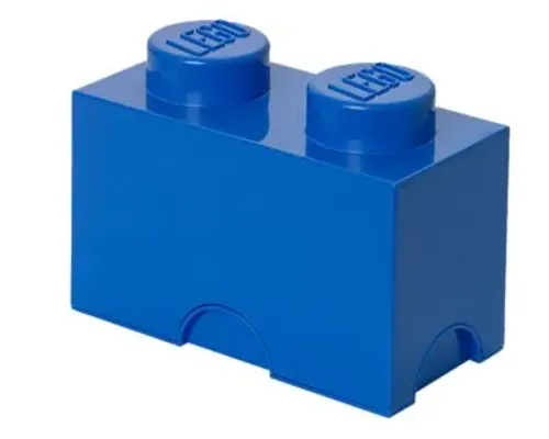 2 stud Blue Storage Brick Image