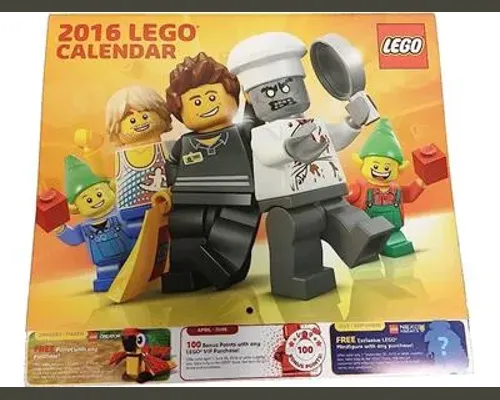 LEGO 2016 Wall Calendar Image