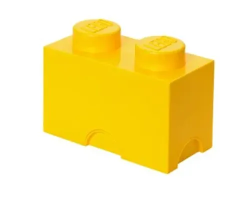 2 stud Yellow Storage Brick Image