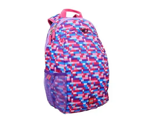 Pink Purple Brick Print Heritage Backpack Image