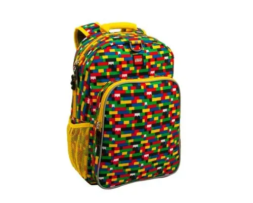 Red Blue Brick Print Eco Heritage Backpack Image