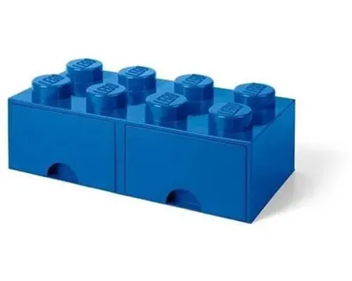 8 stud Bright Blue Storage Brick Drawer Image