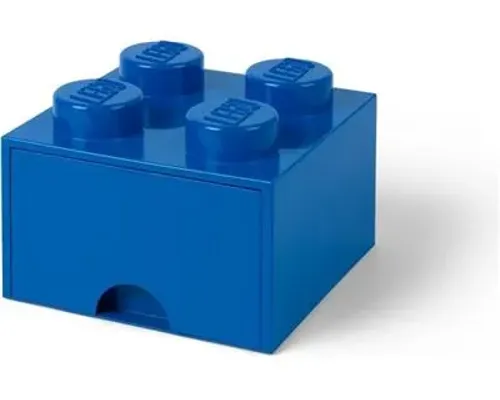 4 stud Bright Blue Storage Brick Drawer Image