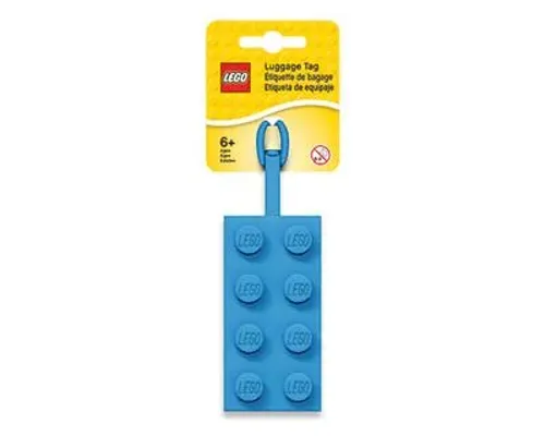 2x4 Blue Luggage Tag Image