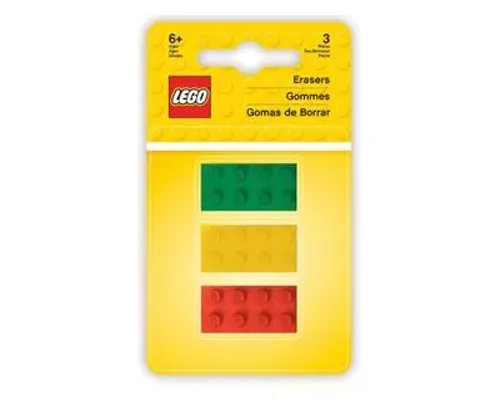 LEGO Brick Erasers 3 Pack Image