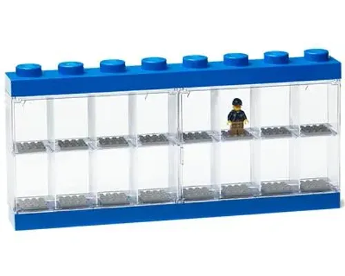 Minifigure Display Case 16 Blue Image