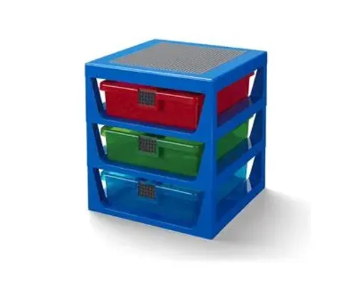 Transparent Blue LEGO Rack System Image