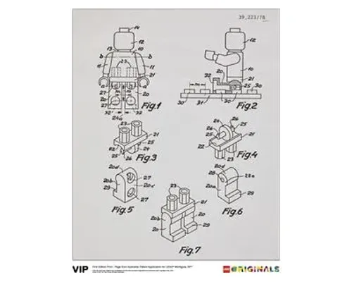 Australian Patent LEGO Minifigure 1977 Image