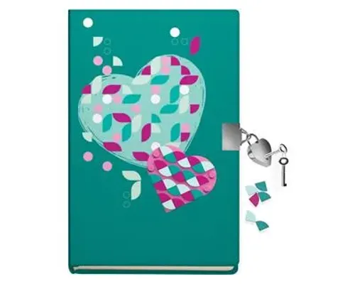 Dots secret diary with lock Image