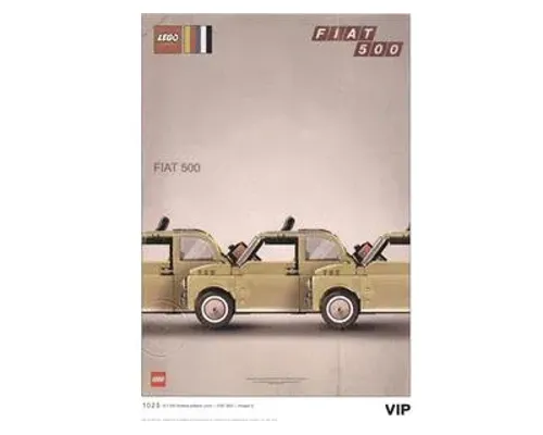 Fiat Art Print 2 - Three Cars Image