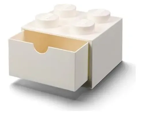 4 Stud Desk Drawer White Image