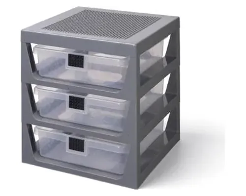 3 Drawer Storage Rack Gray Image