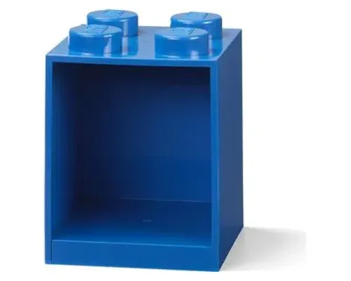 Brick Shelf 4 Knobs Blue Image