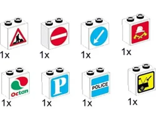 Signs for Use with Lighting Bricks 9V Image