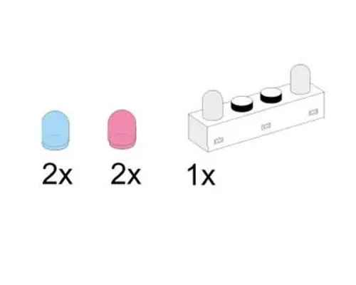 Light and Sound 1 x 4 Lighting Brick and 4 Colour Globes Image