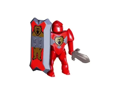 Knights Kingdom II - Nestlé Promotional Figure Santis with Bear Pattern (Sticker) Image