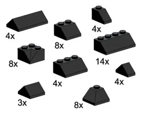 Black Roof Bricks Assorted Image