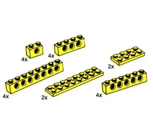 20 Technic Beams and Plates Yellow Image