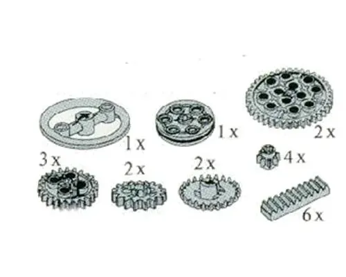 Gear Rack and Wheels, Wedge-Belt and Crown Wheels Image