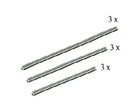 Cross Axles Sizes 8, 10 and 12 Image