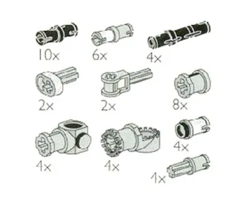 Toggle Joints and Connector Pegs and Rods Image