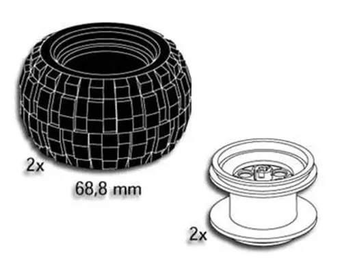 Balloon Tyres 68.8 mm Image