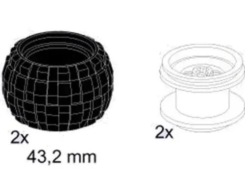 Balloon Tyres 43.2 mm Image