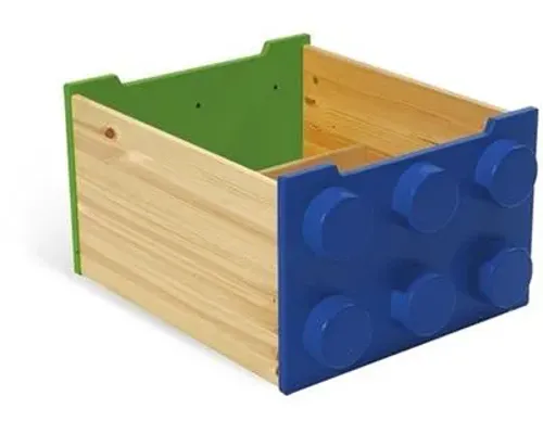 Rolling Storage Box - Blue/Green Image