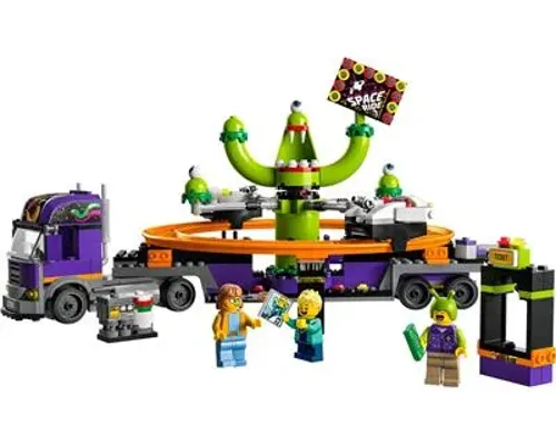 Space Ride Amusement Truck Image