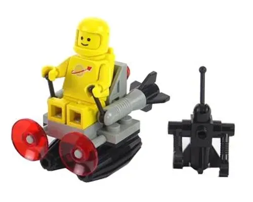 Space Sledge with Astronaut and Robot Image