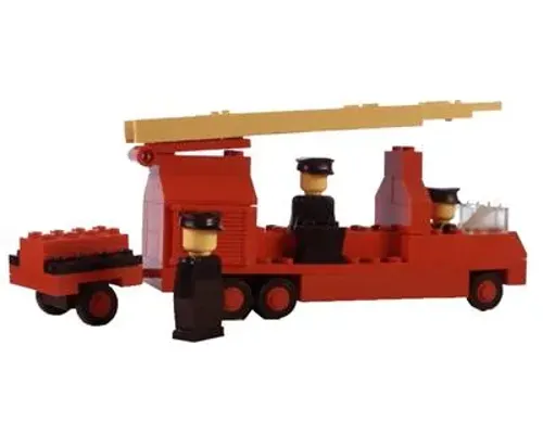 Fire engine with firemen Image