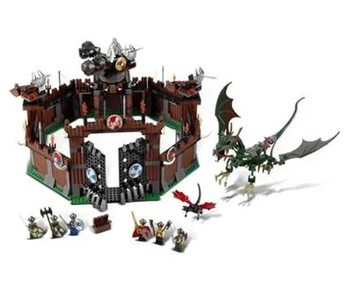 Viking Fortress against the Fafnir Dragon Image