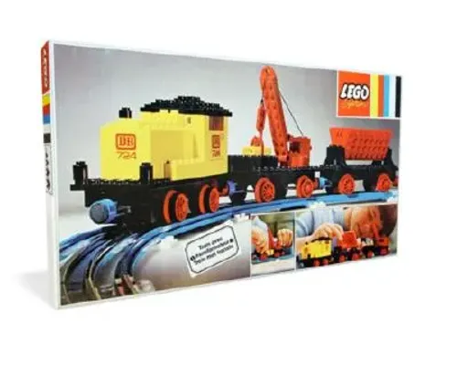 Diesel Locomotive with Crane Wagon and Tipper Wagon Image